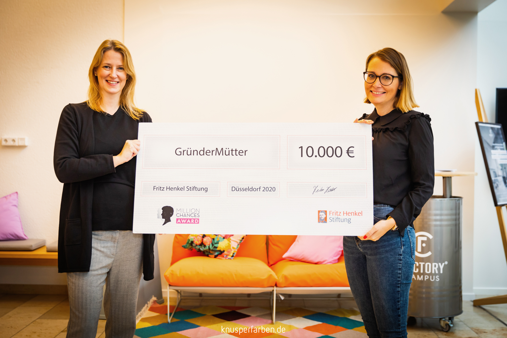 GründerMütter gewinnt Million Chances Award